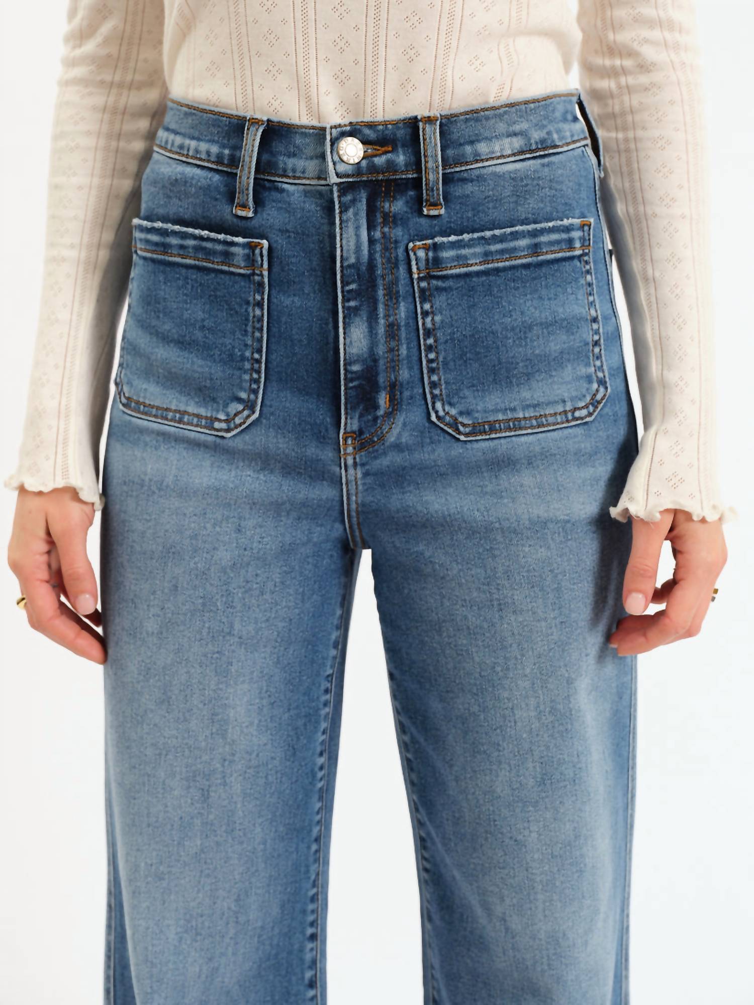 Daze - Far Out High Rise Wide Leg Jeans