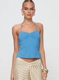 Rehna Halter Top Blue