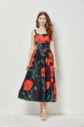 Printed Cami A Line Maxi Dress