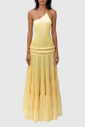 Wemba One Shoulder Backless Maxi Dress