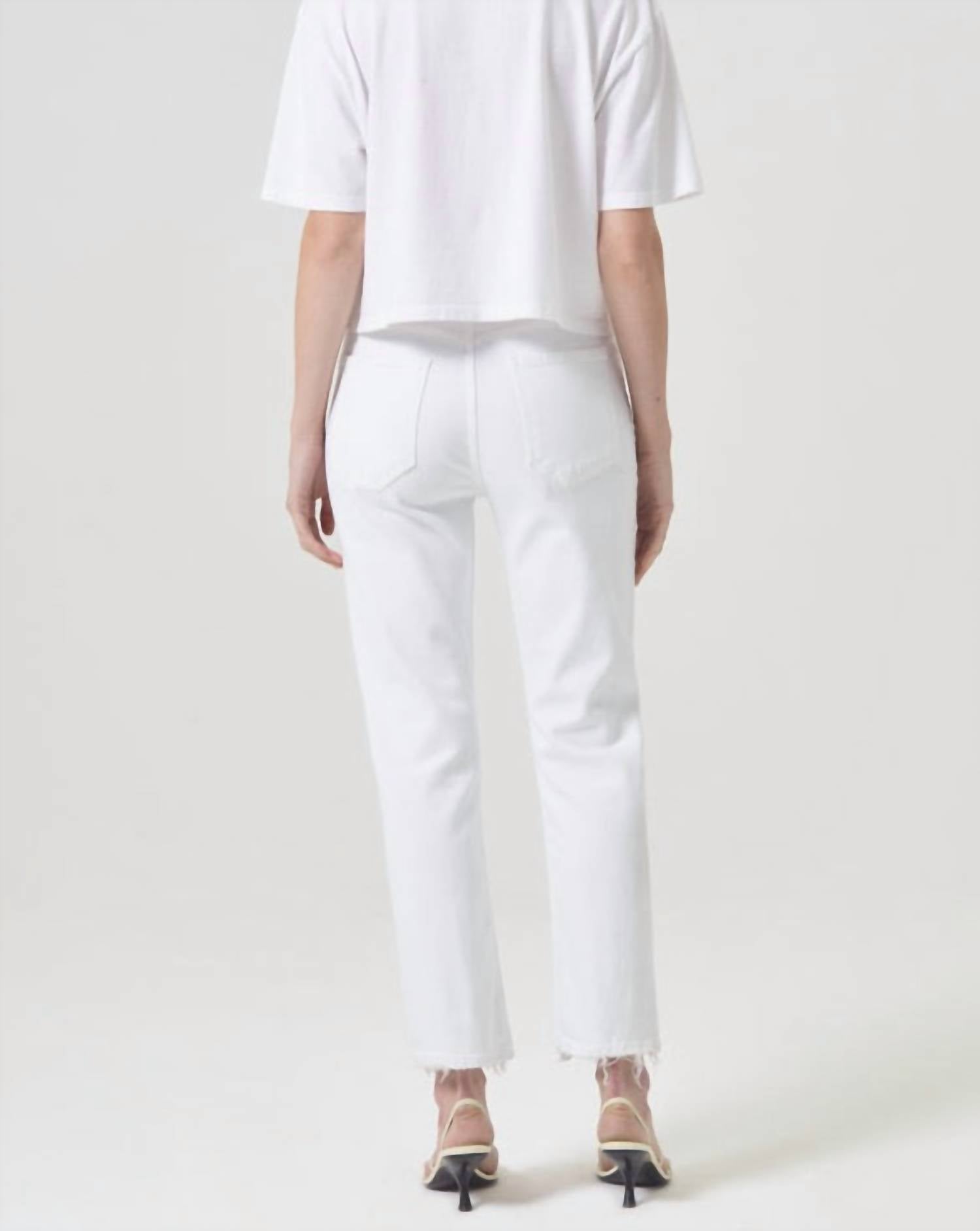 Agolde - Women's Riley High-rise Straight Crop Pant