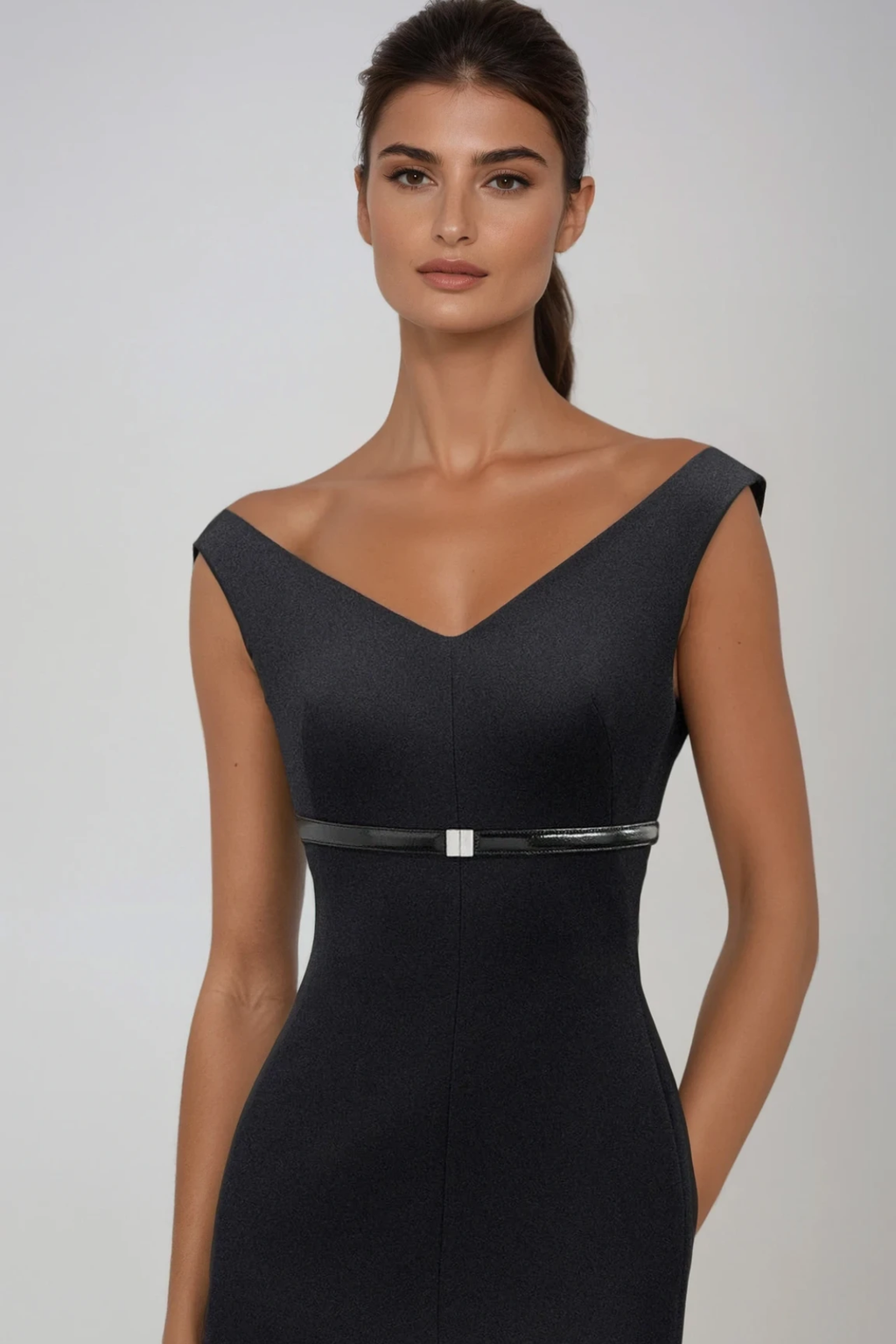Domagoj Off Shoulder Bodycon Maxi Dress In Black