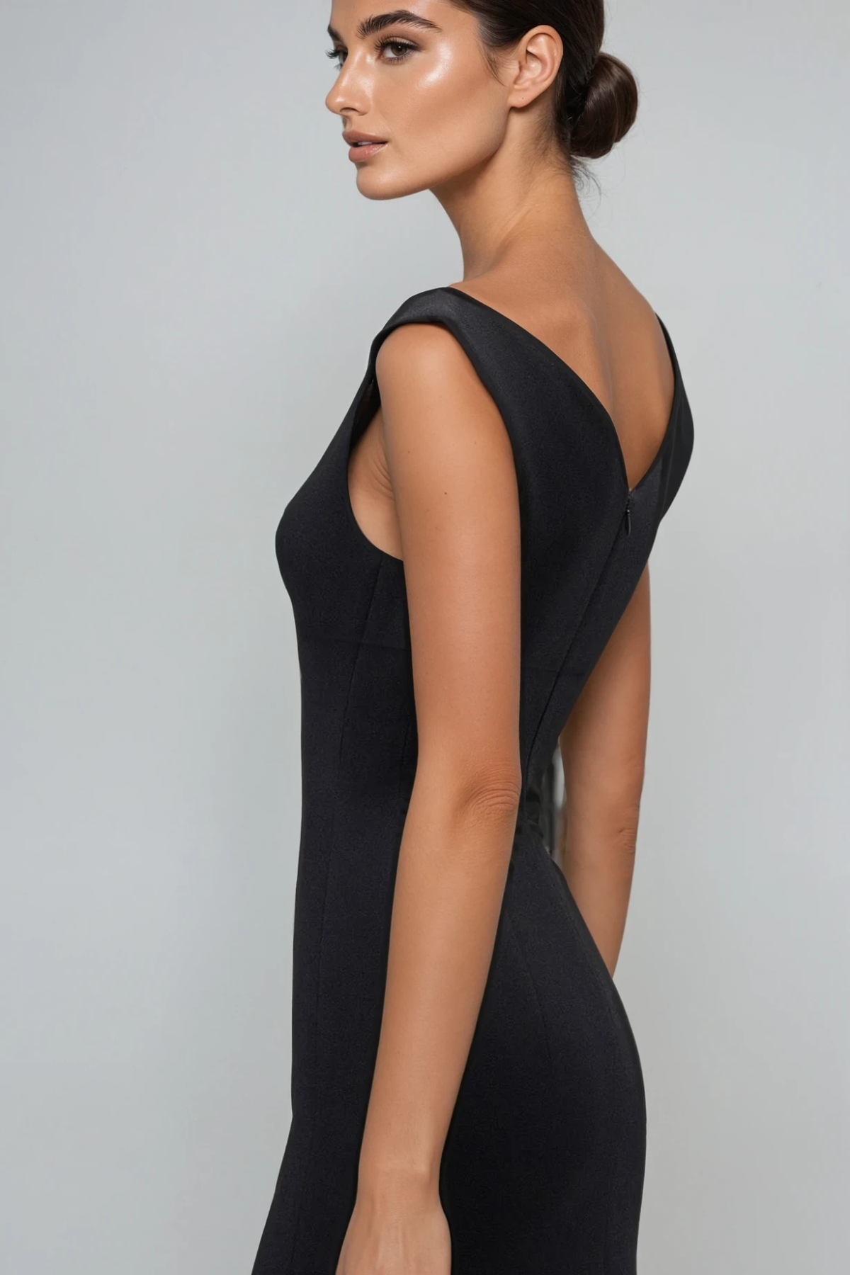 Domagoj Off Shoulder Bodycon Maxi Dress In Black
