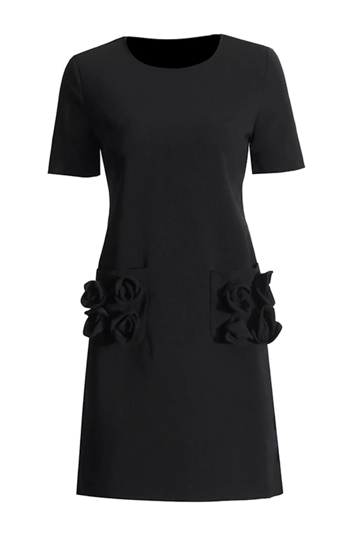 Zendaya Black Rose Mini Dress