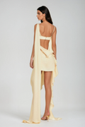Teada Cutout Drape Mini Dress