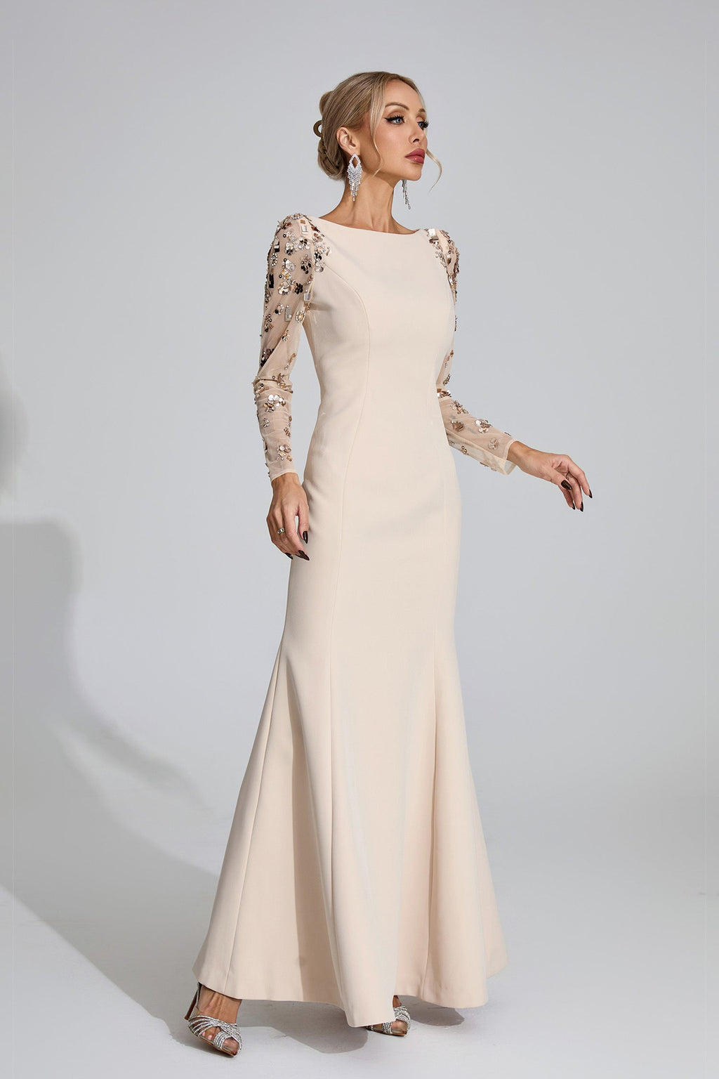 Seraph Apricot Diamond Maxi Dress
