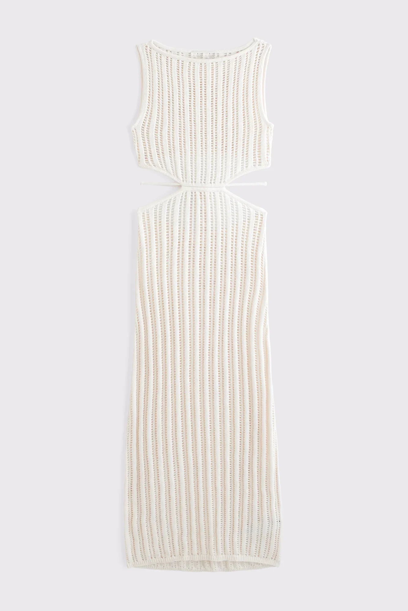 Crochet-Style Cutout Maxi Dress Coverup