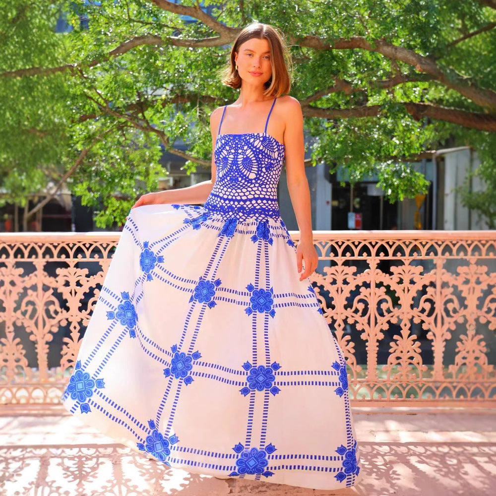 Sling Printed Maxi Dress