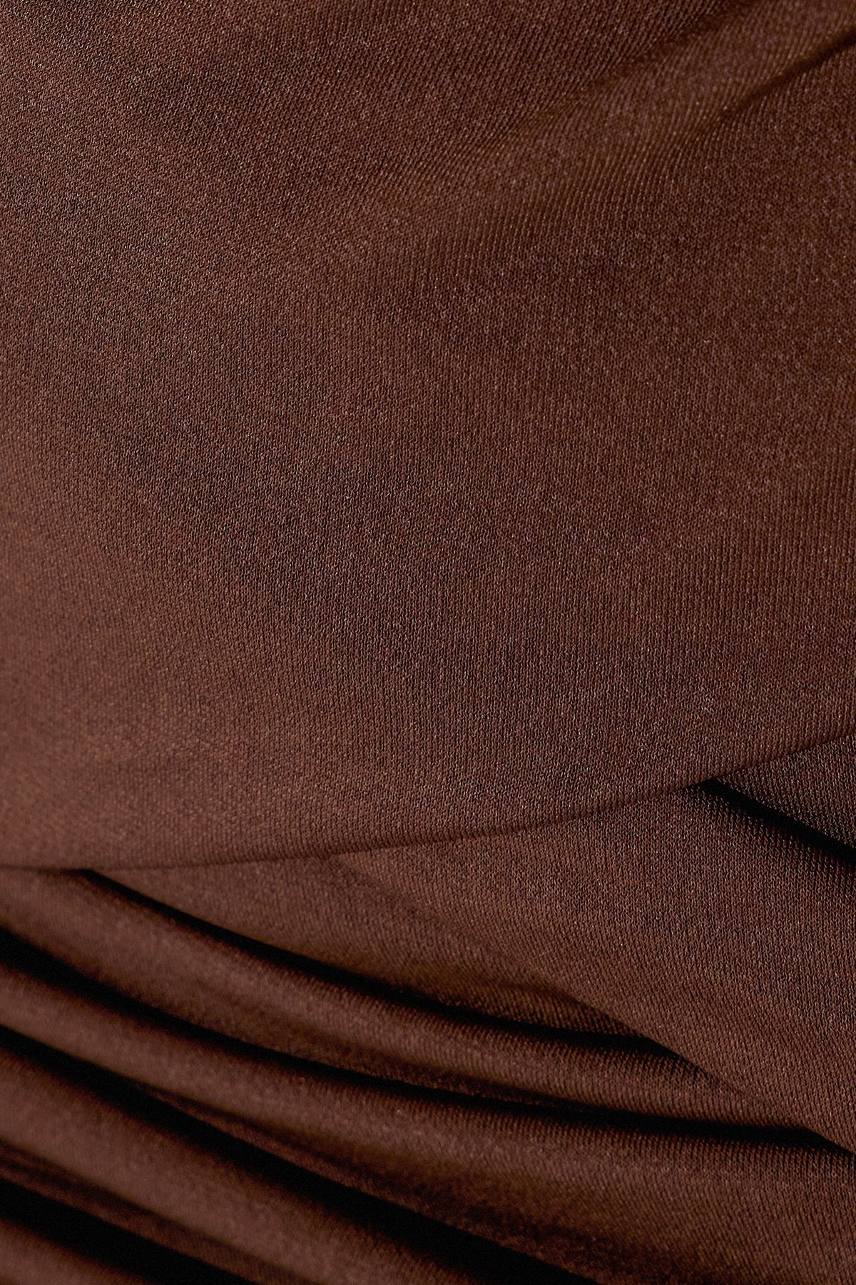 Danai Cutout Ruch Maxi Dress In Brown