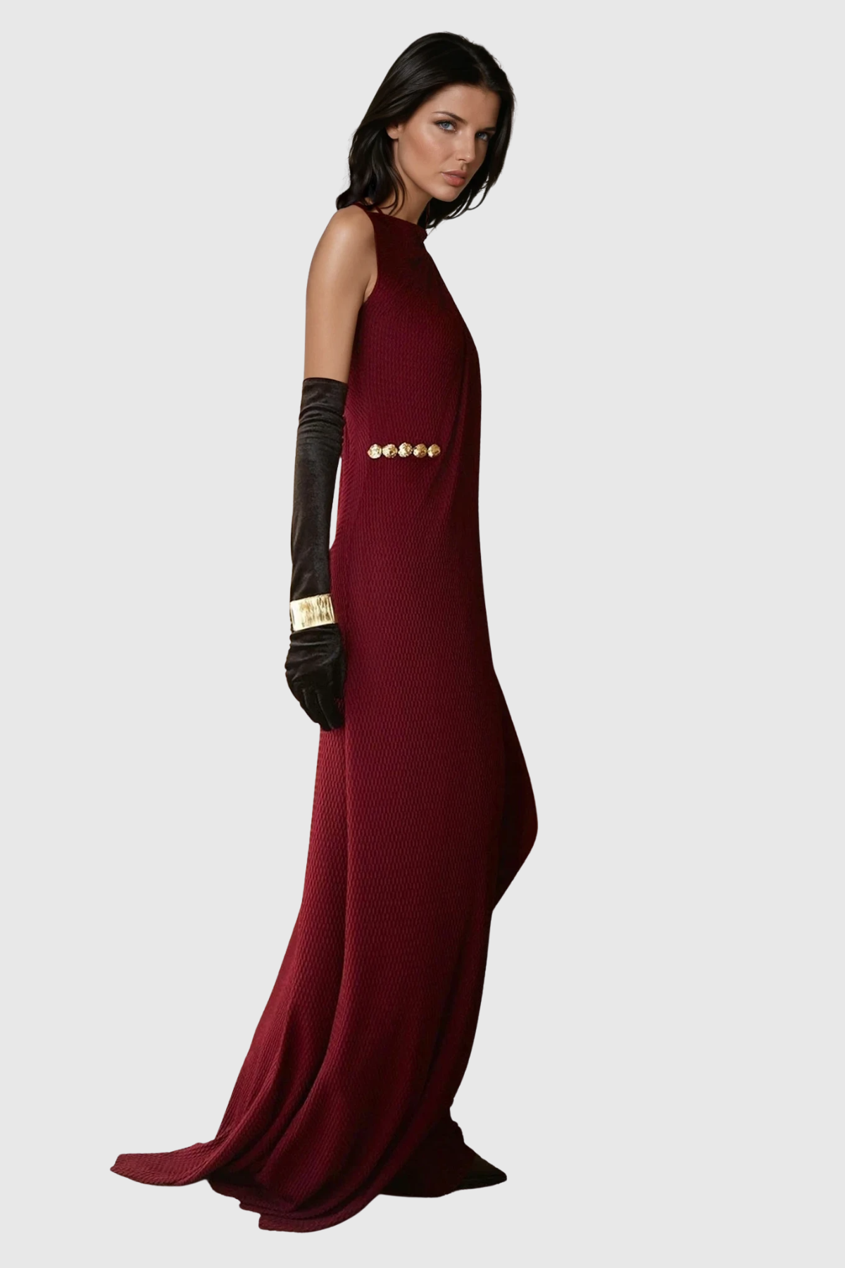 Doru Sleeveless Embellished Maxi Dress