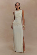 Slinky Drape Maxi Dress