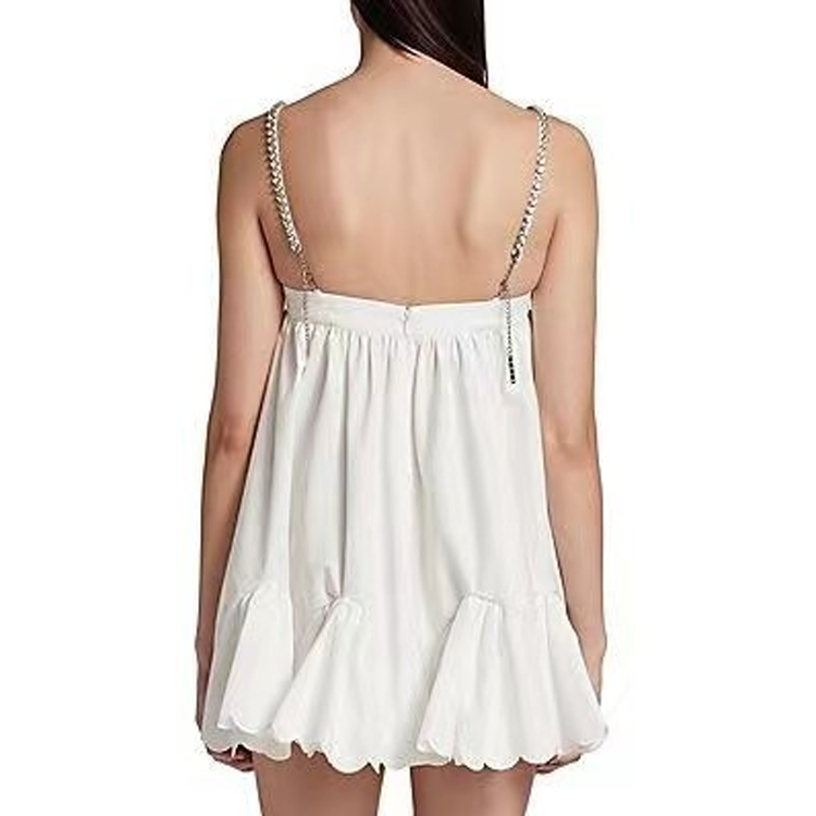 Fashion Sling Diamond Mini Dress