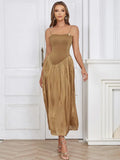 Sleeveless Ruched Maxi Dress