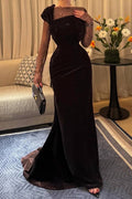 Velvet Splicing Lace Maxi Dress