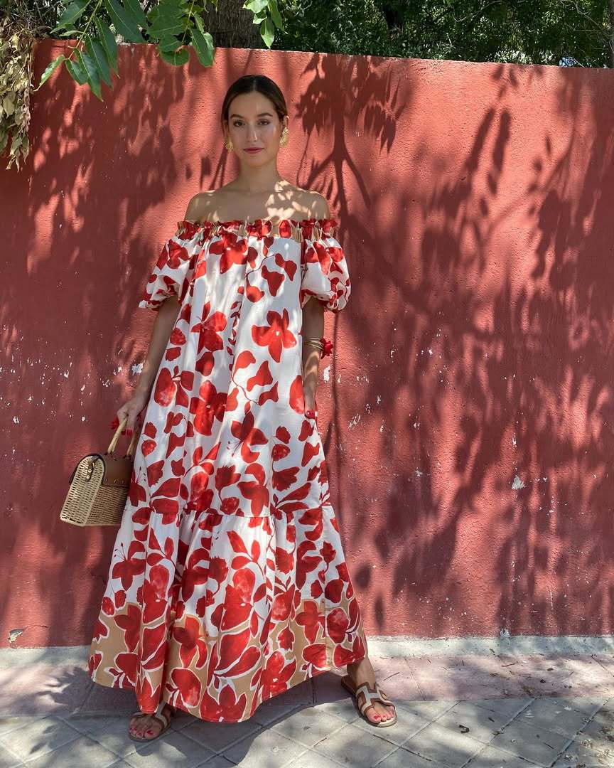Off Shoulder Maxi Dress