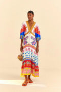 Vivid Garden Maxi Dress