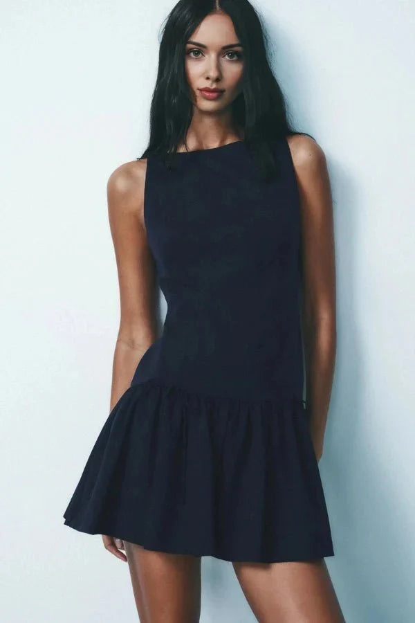 Florence Bow Ruffle Mini Dress