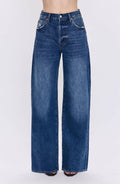Pistola - Tate High Rise Bowed Wide Leg Jean