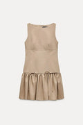 Florence Bow Ruffle Mini Dress