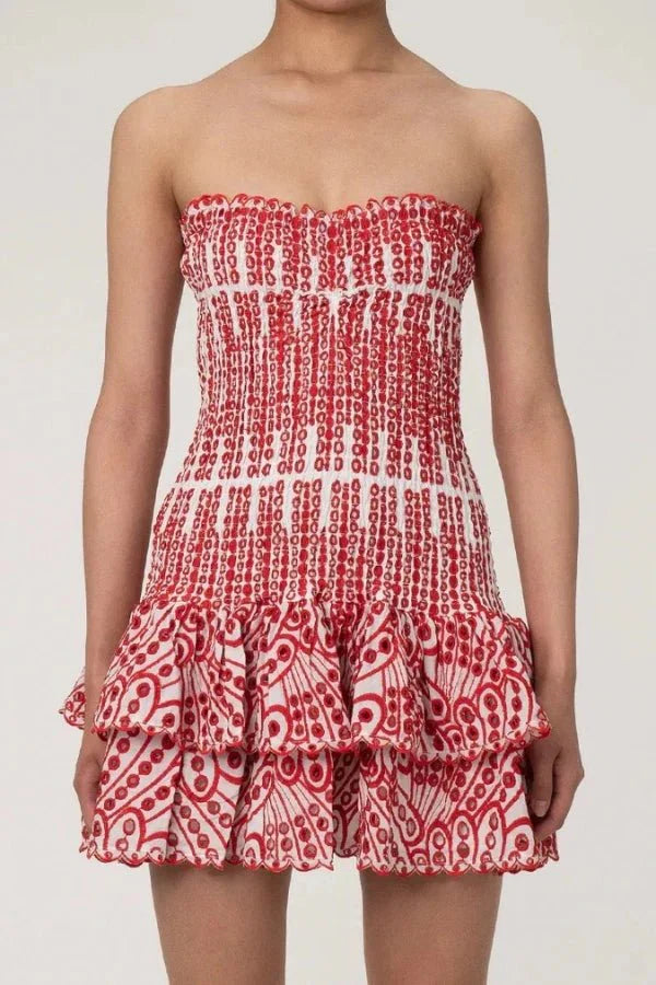 Starla Strapless Summer Mini Dress