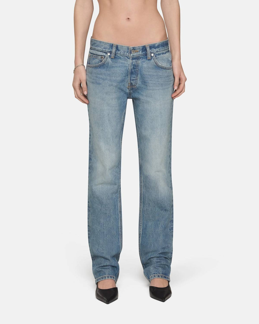Eb Denim - Low Rise Straight Jeans