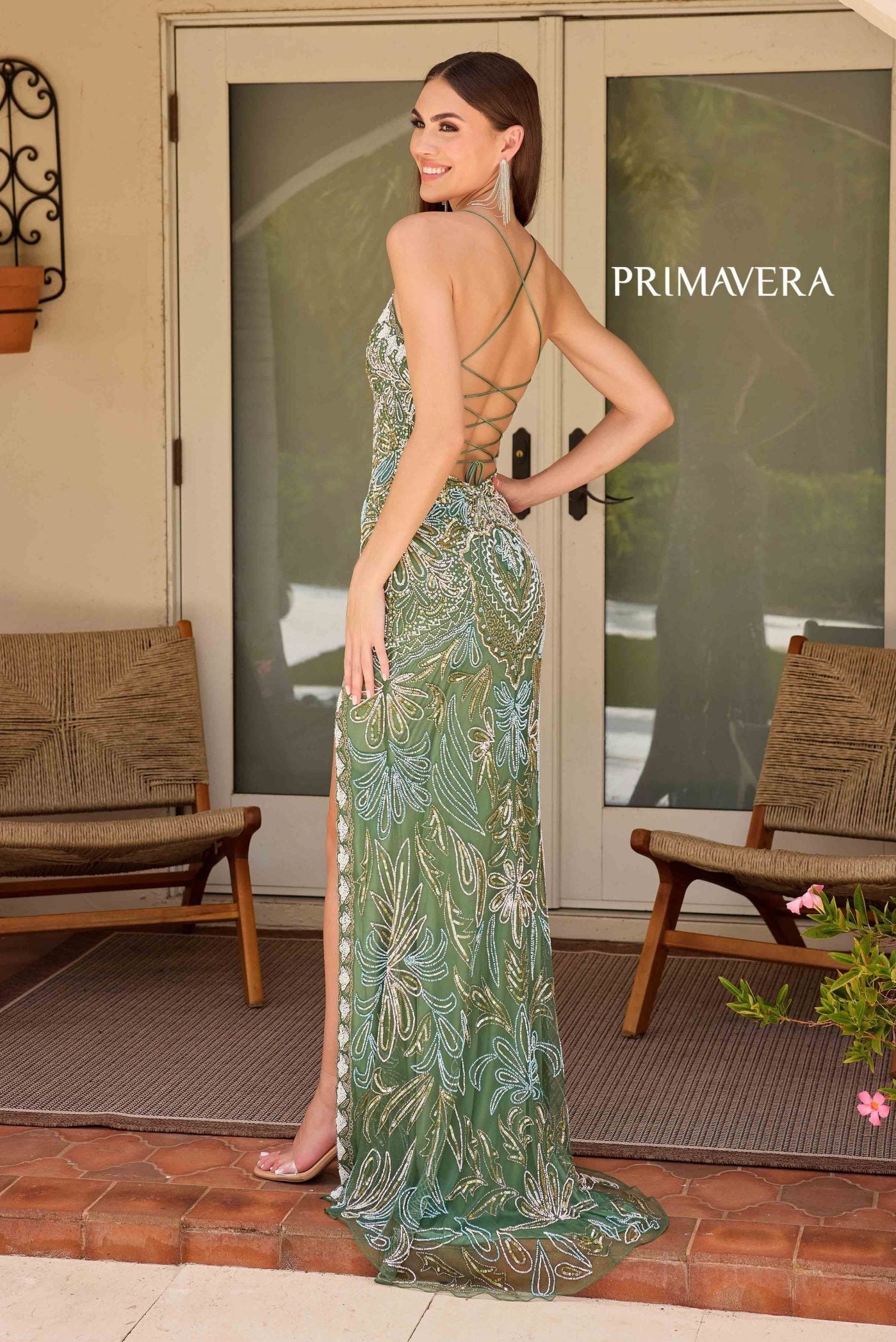 4156 - Primavera - Vintage Inspired Beaded Gown