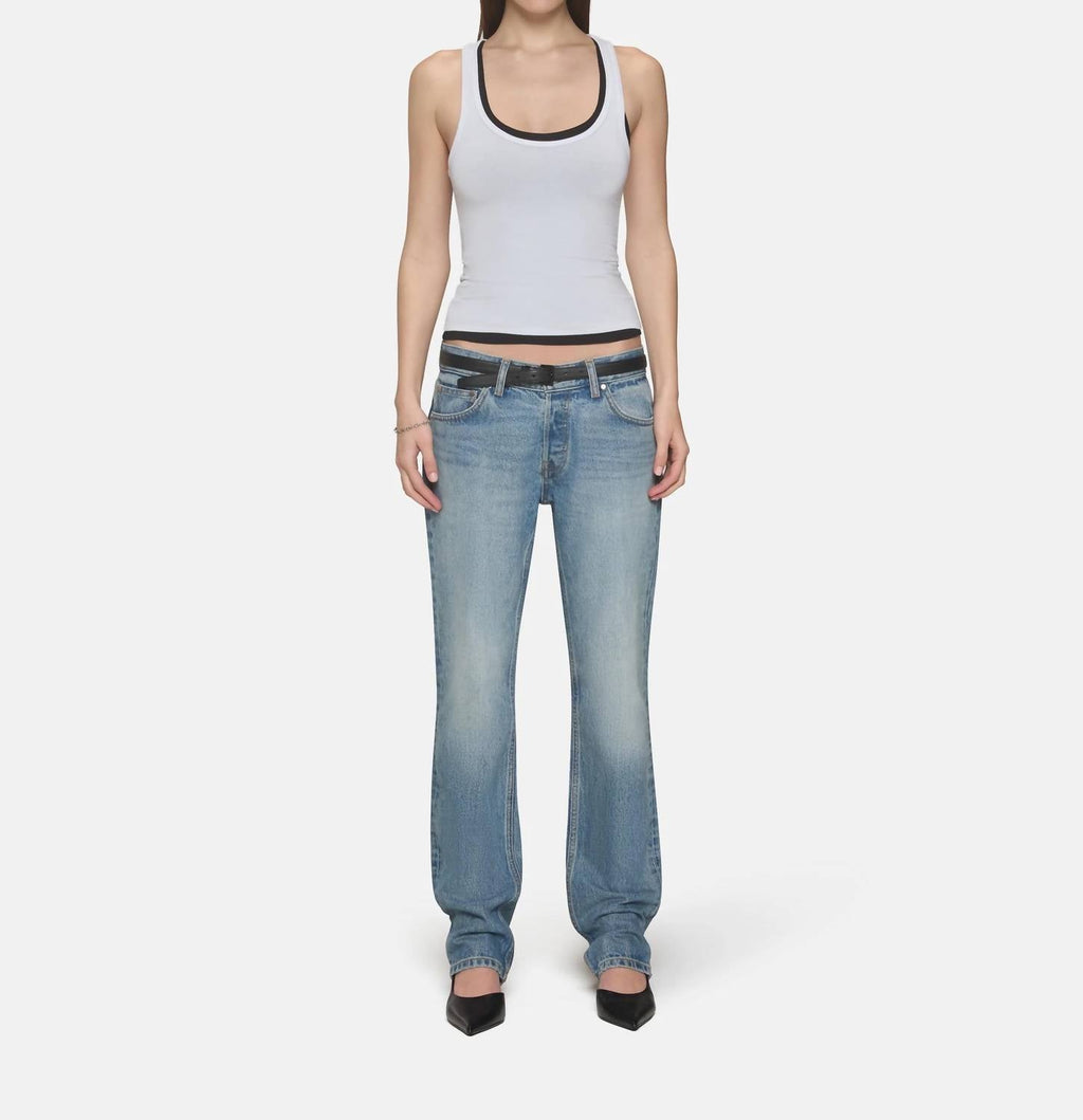 Eb Denim - Low Rise Straight Jeans