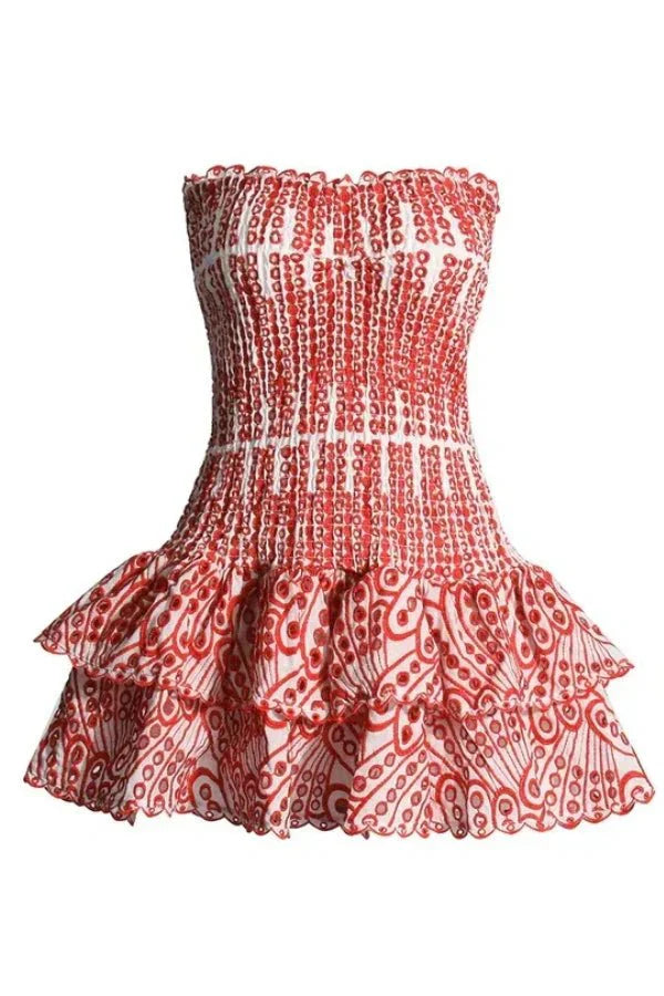 Starla Strapless Summer Mini Dress