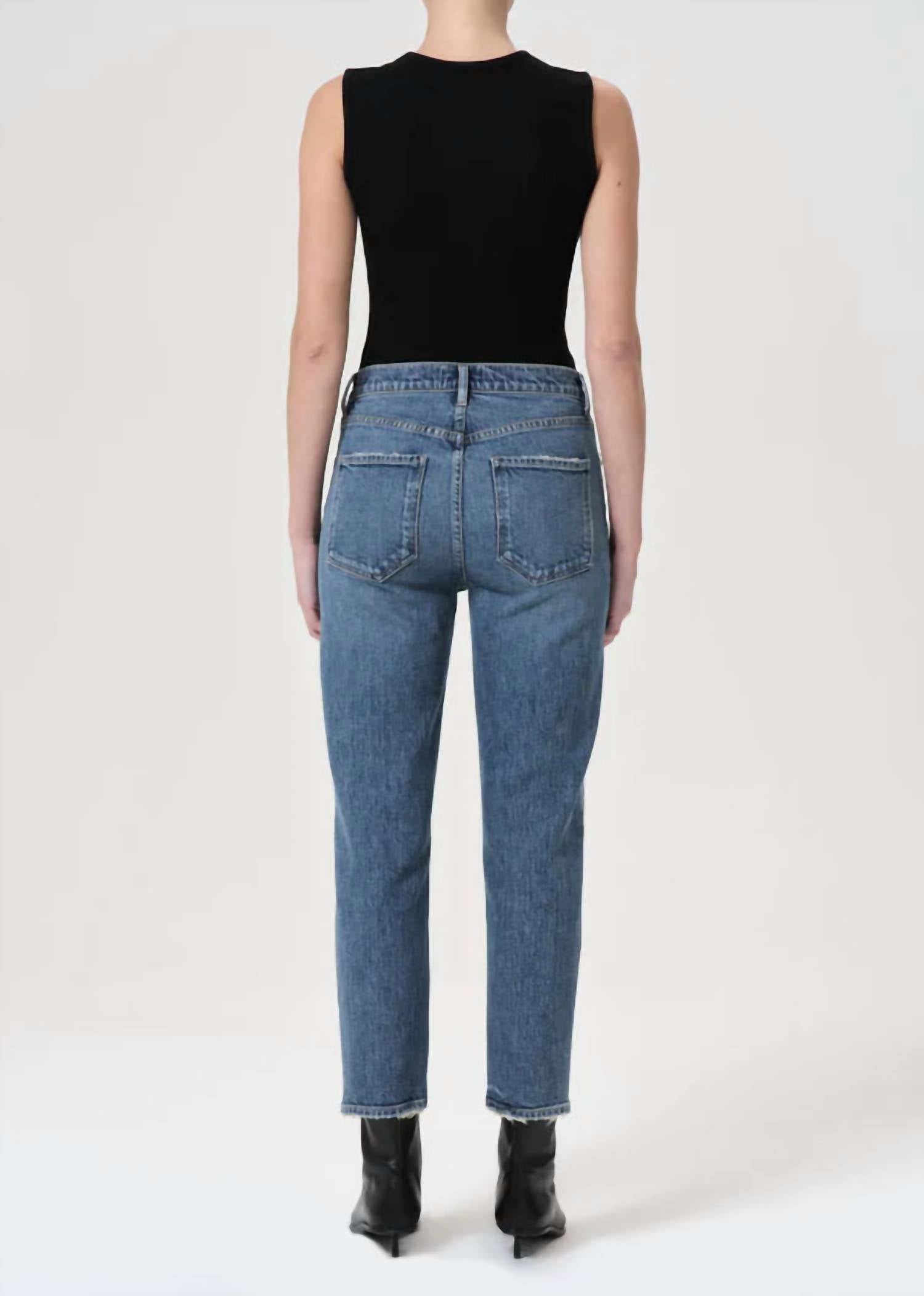 Agolde - Riley High Rise Straight Crop Jean