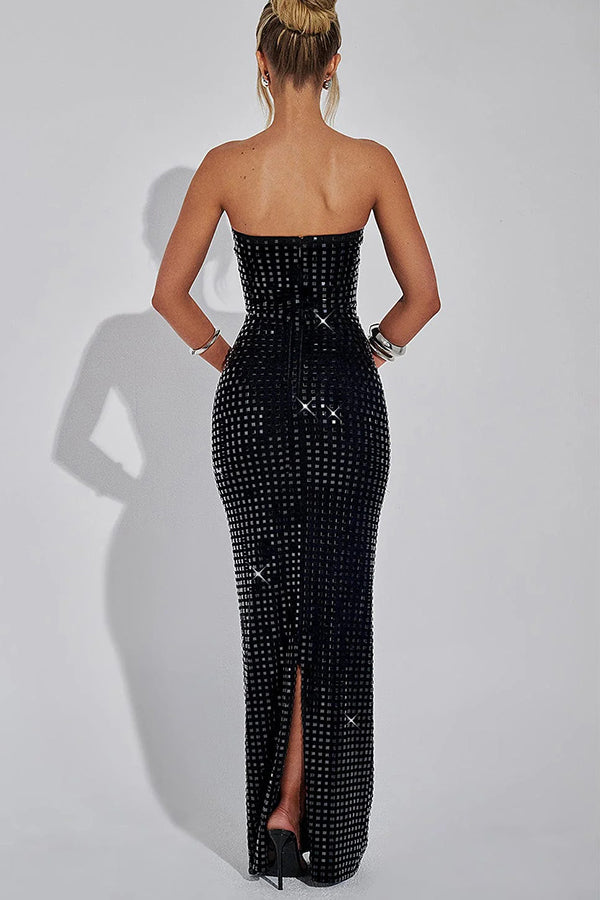 Sexy Sleeveless Backless Slim Fit Slit Maxi Dress
