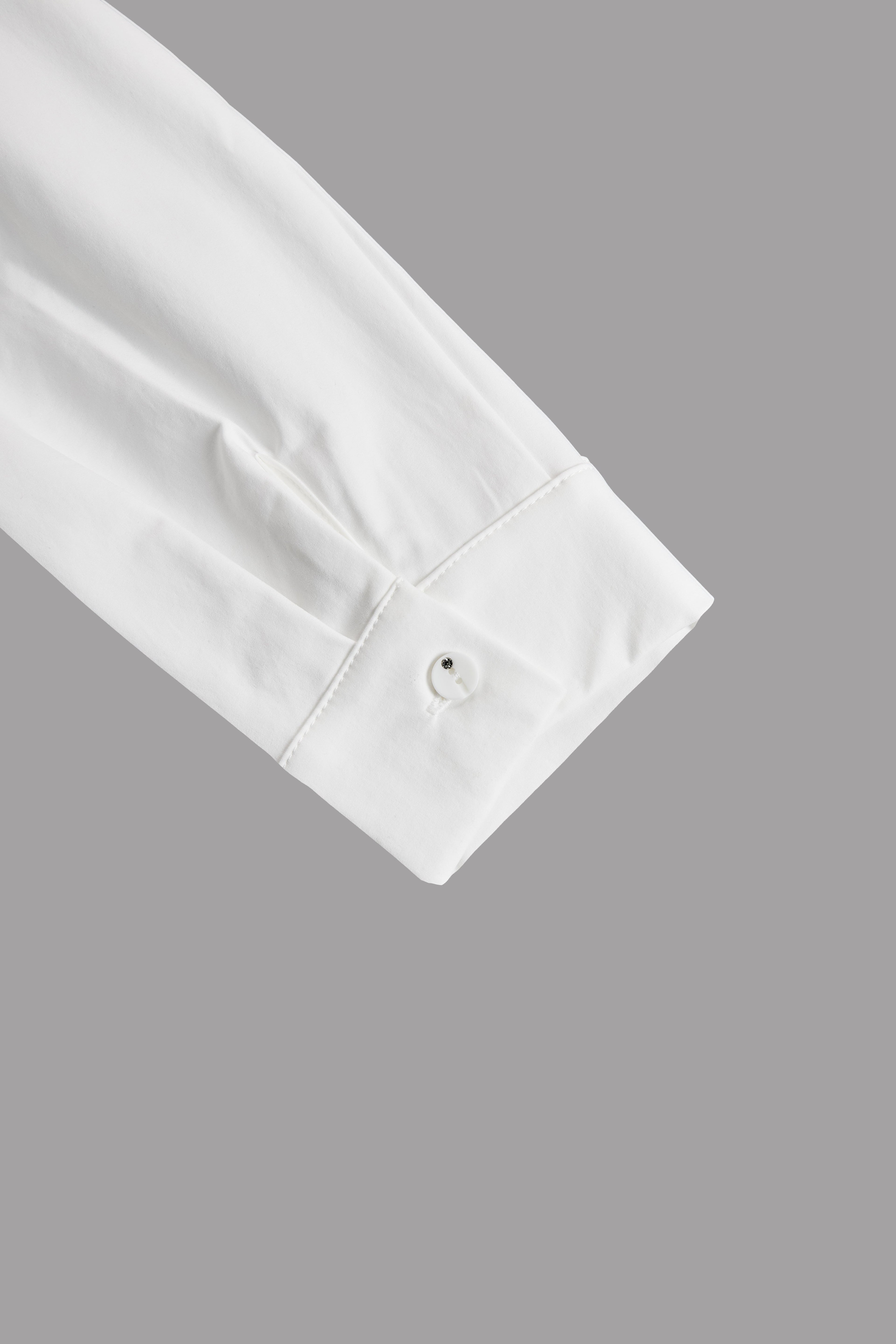 Elegant Plain Belted Shirt Dress With Pleated Skirt