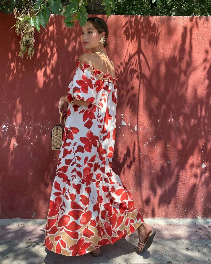 Off Shoulder Maxi Dress