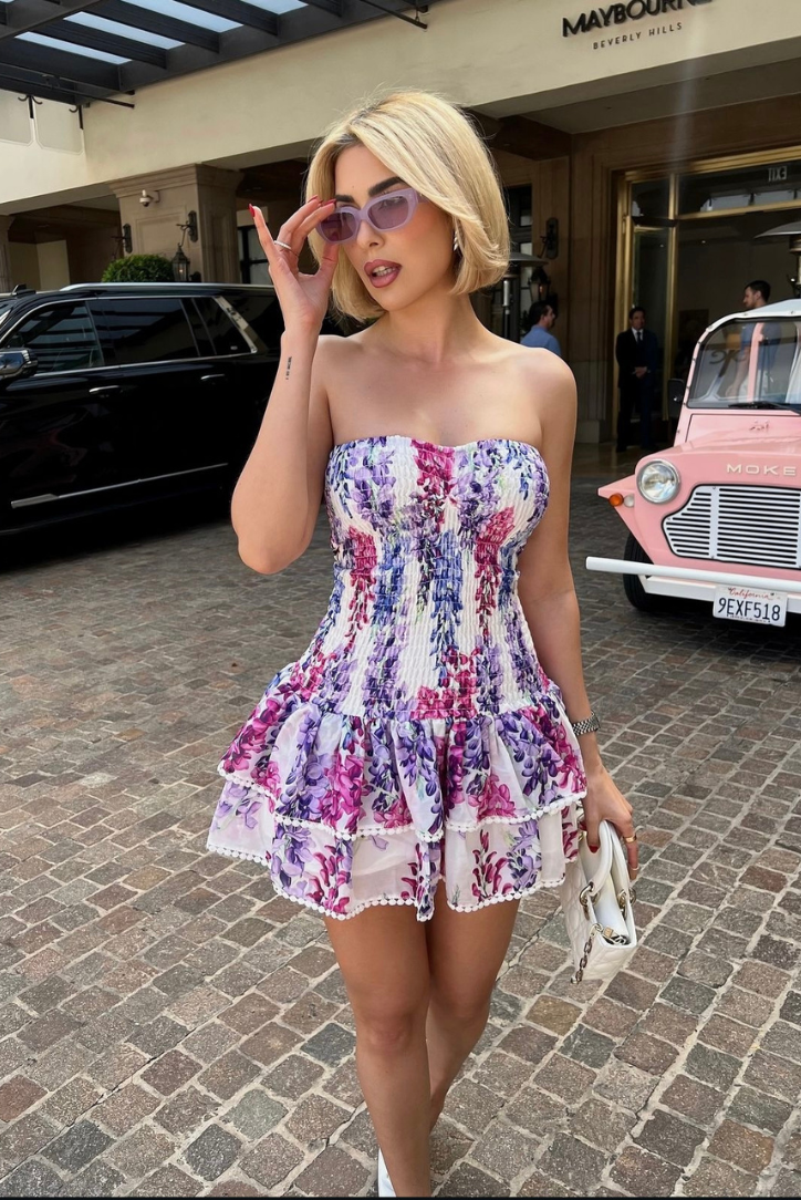 Micah | Bubblegum Mini Dress