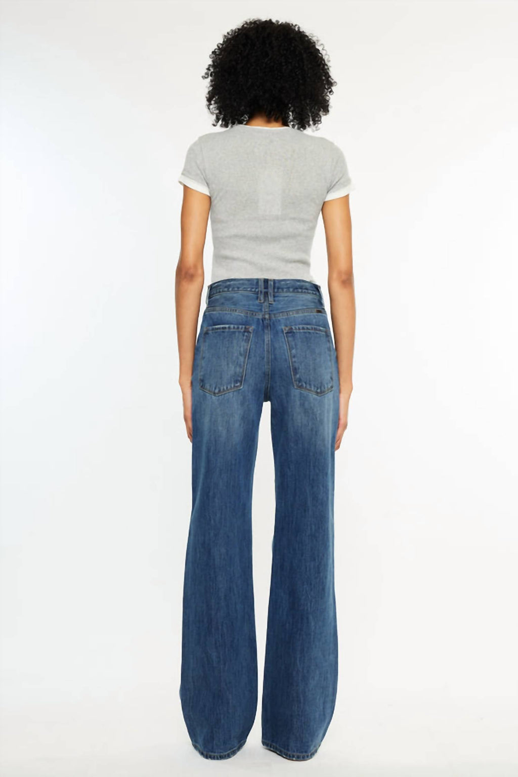 Kancan - Ultra High Rise Exposed Button 90's Flare Jeans