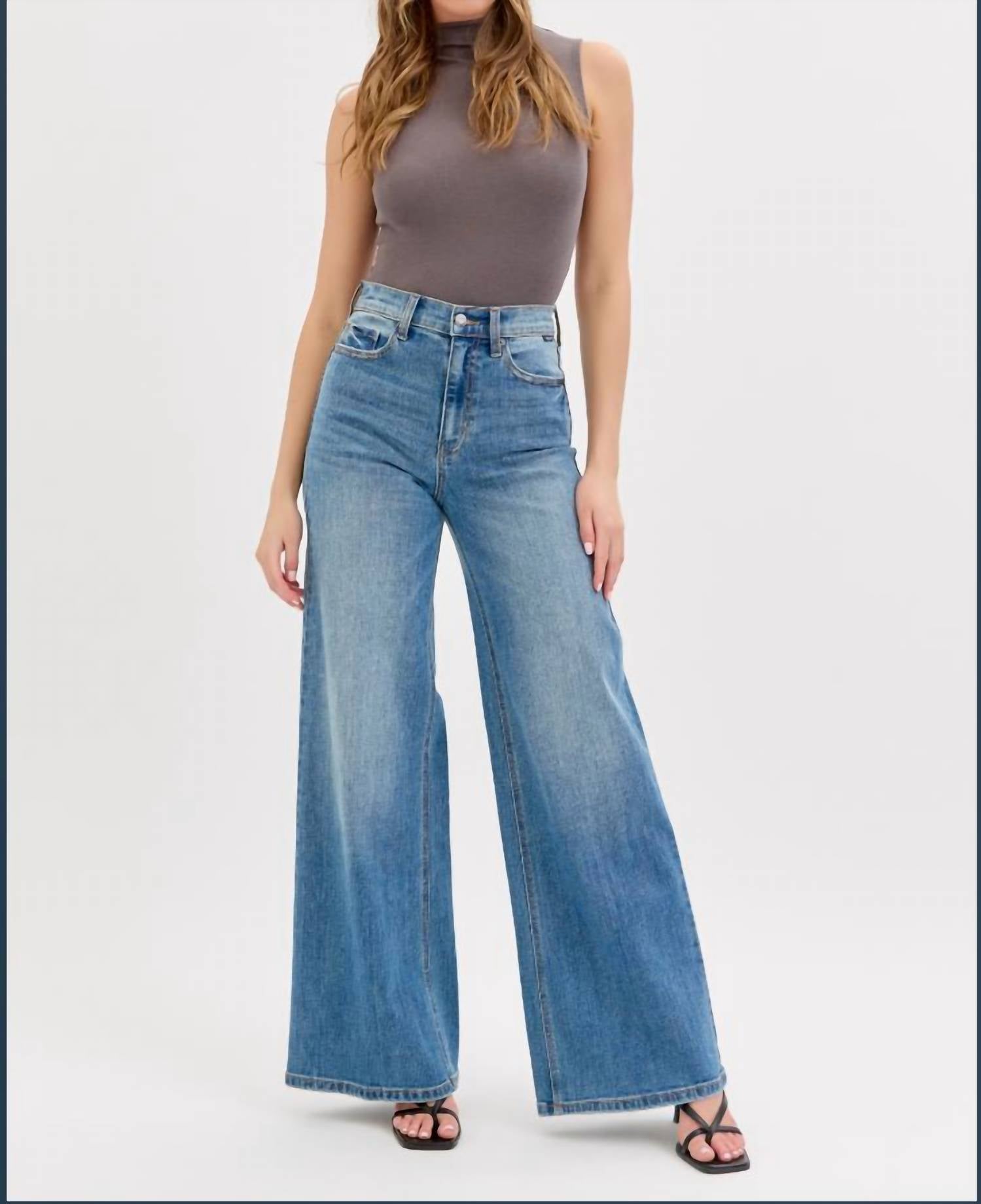 Cello - Sarah High-rise Wide Leg Jeans