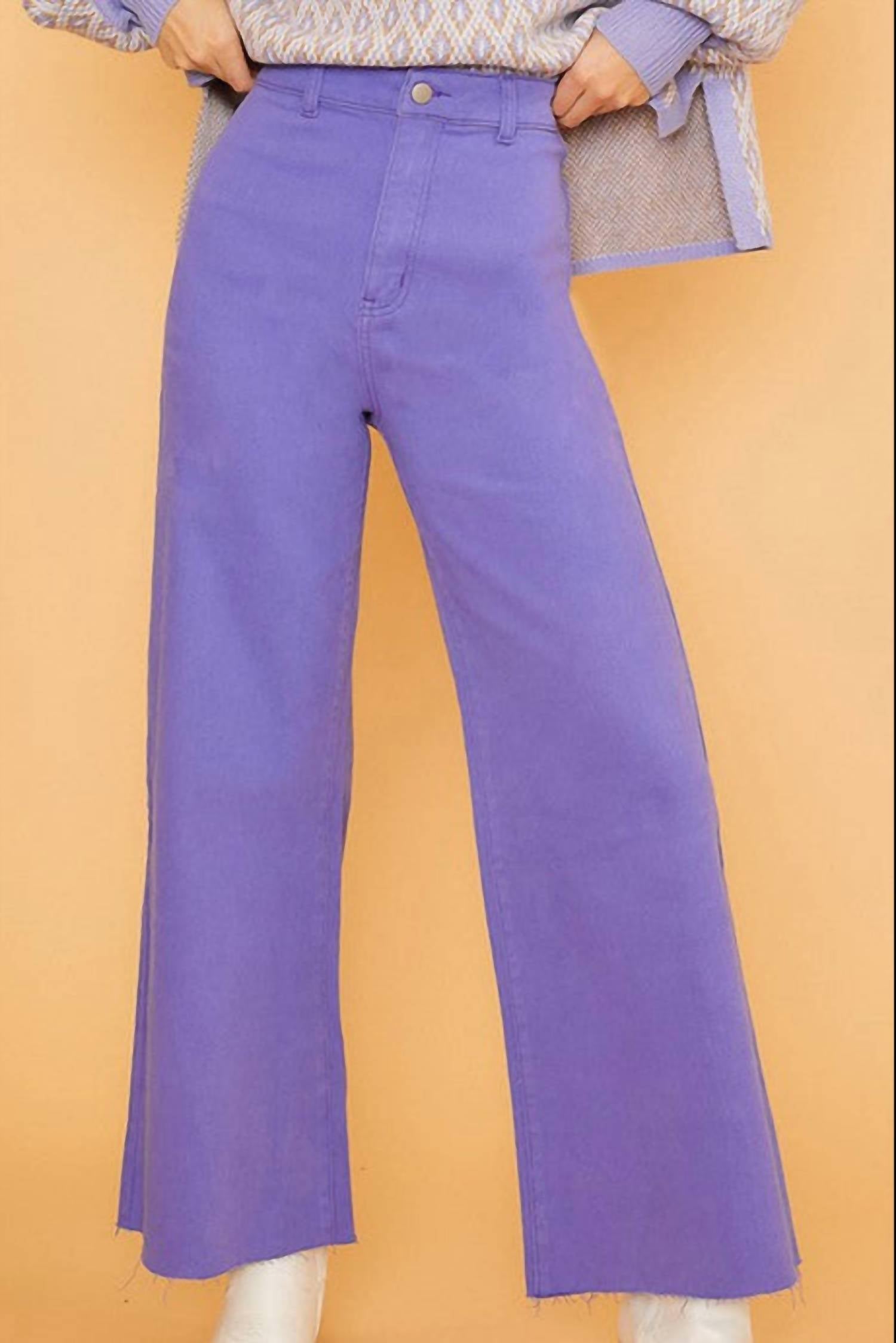 Anniewear - High Rise Wide Leg Jeans