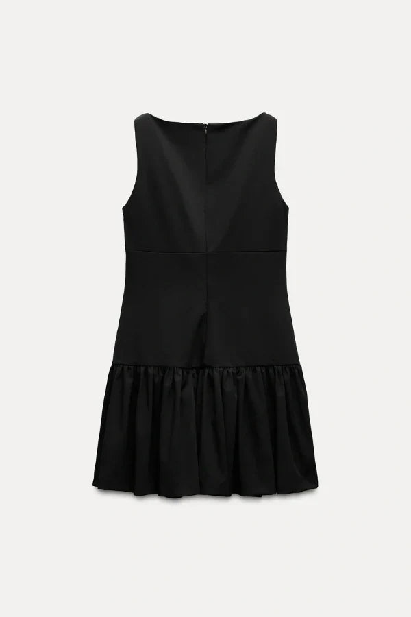 Florence Bow Ruffle Mini Dress