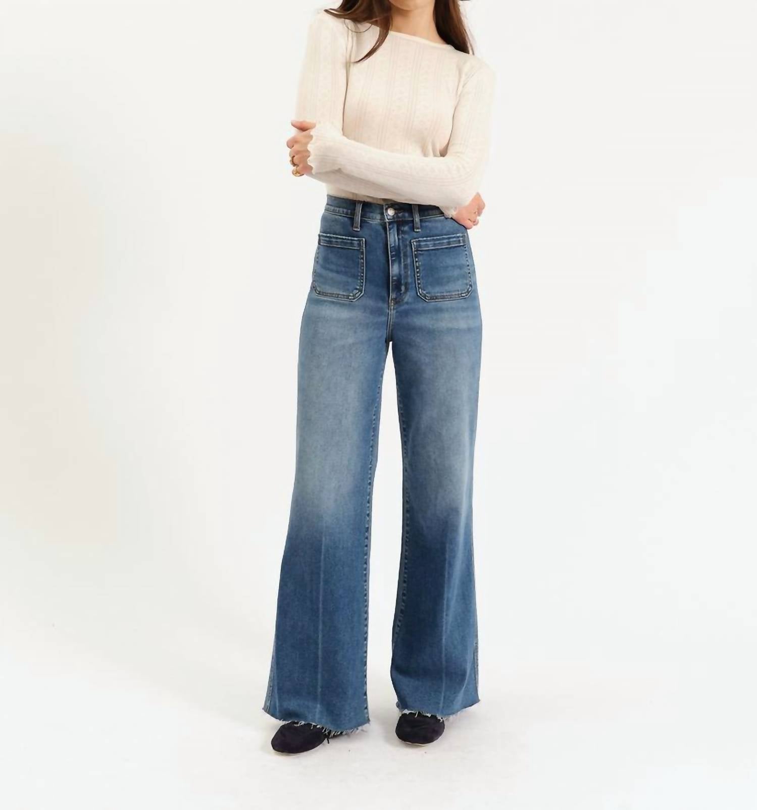 Daze - Far Out High Rise Wide Leg Jeans