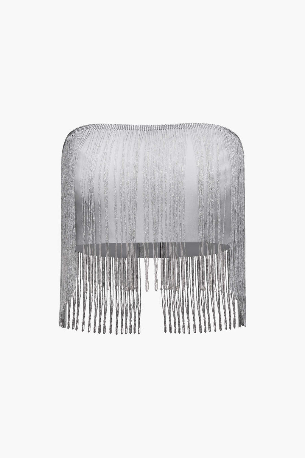 Fringe Hem Tube Top And Mini Skirt Set