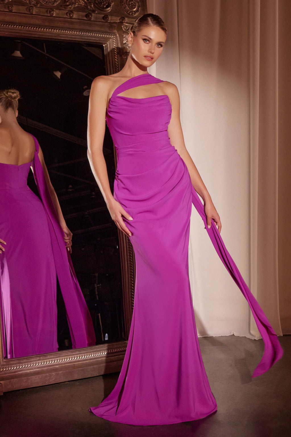 Caitlin Gown - Convertible Tie Chiffon Dress