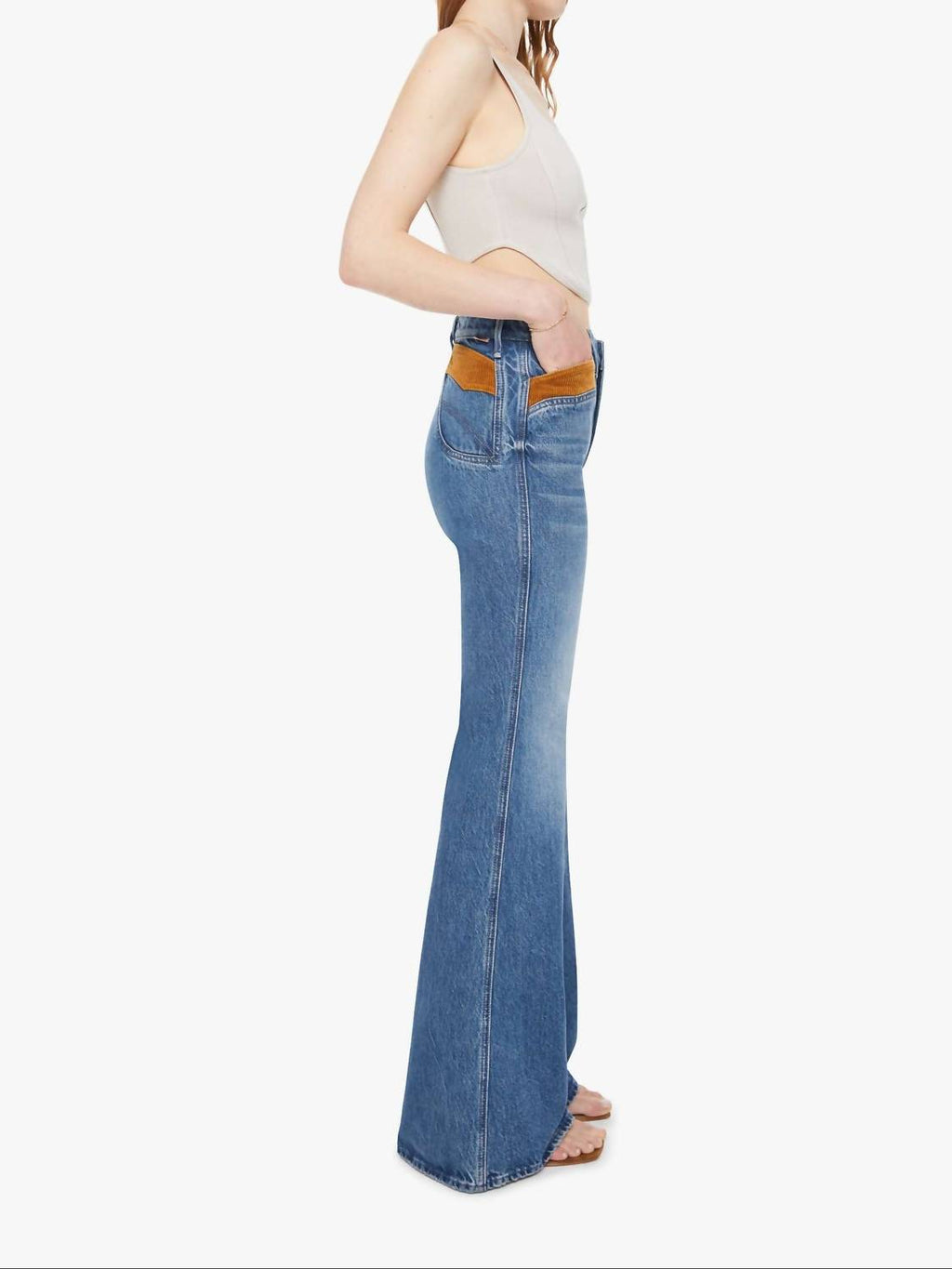 Mother - The Pointy Pocket High-rise Flare Jeans