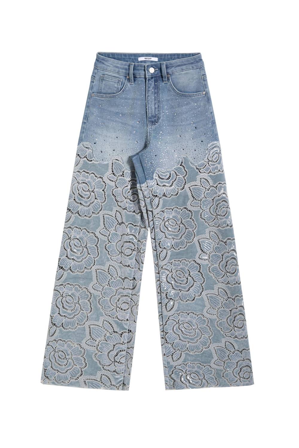 Bayeas - Retro Wide Leg Jeans