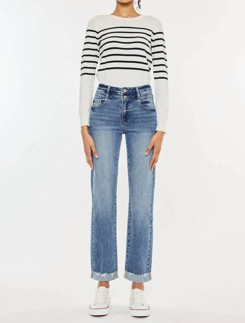 Kancan - Kiana High Rise Slim Straight Jeans