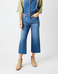 Judy Blue - High Waist Wide Leg Crop Overalls