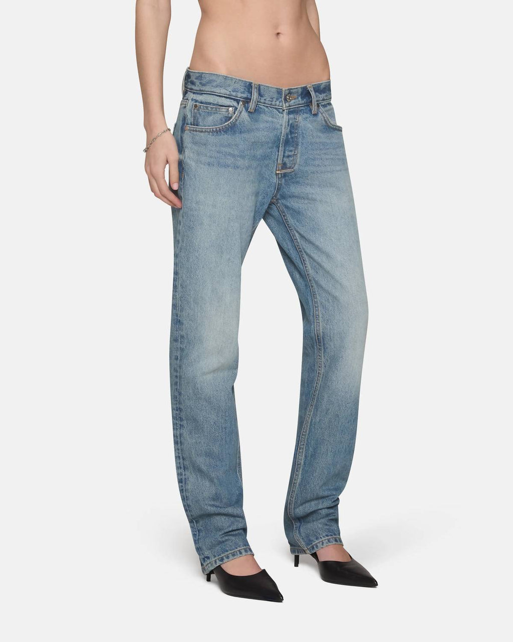 Eb Denim - Low Rise Straight Jeans