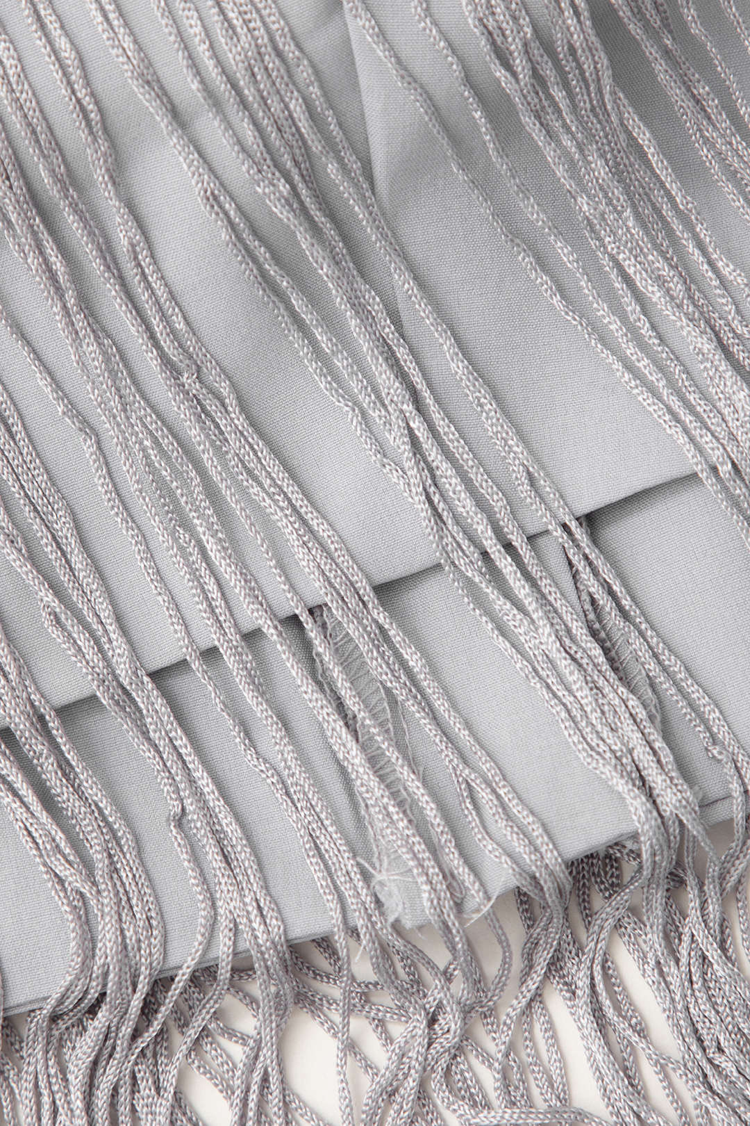 Fringe Hem Tube Top And Mini Skirt Set