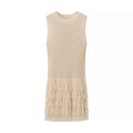 Tassel Cutout Mini Dress