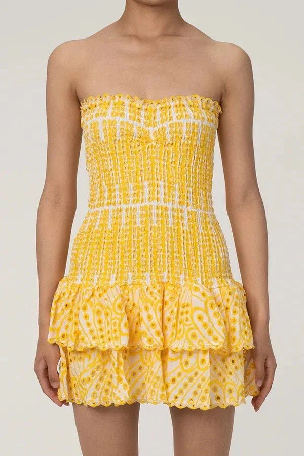Starla Strapless Summer Mini Dress