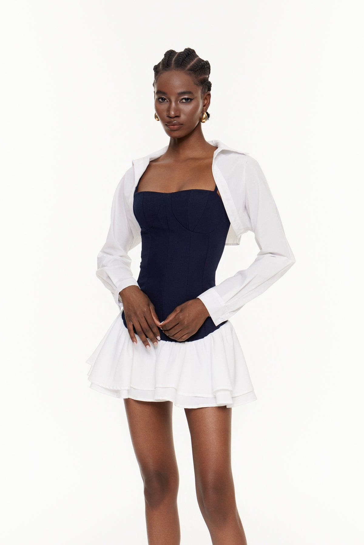 Abilene Two Piece Ruffle Mini Dress