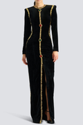 Altaia Crystal Embellished Maxi Dress
